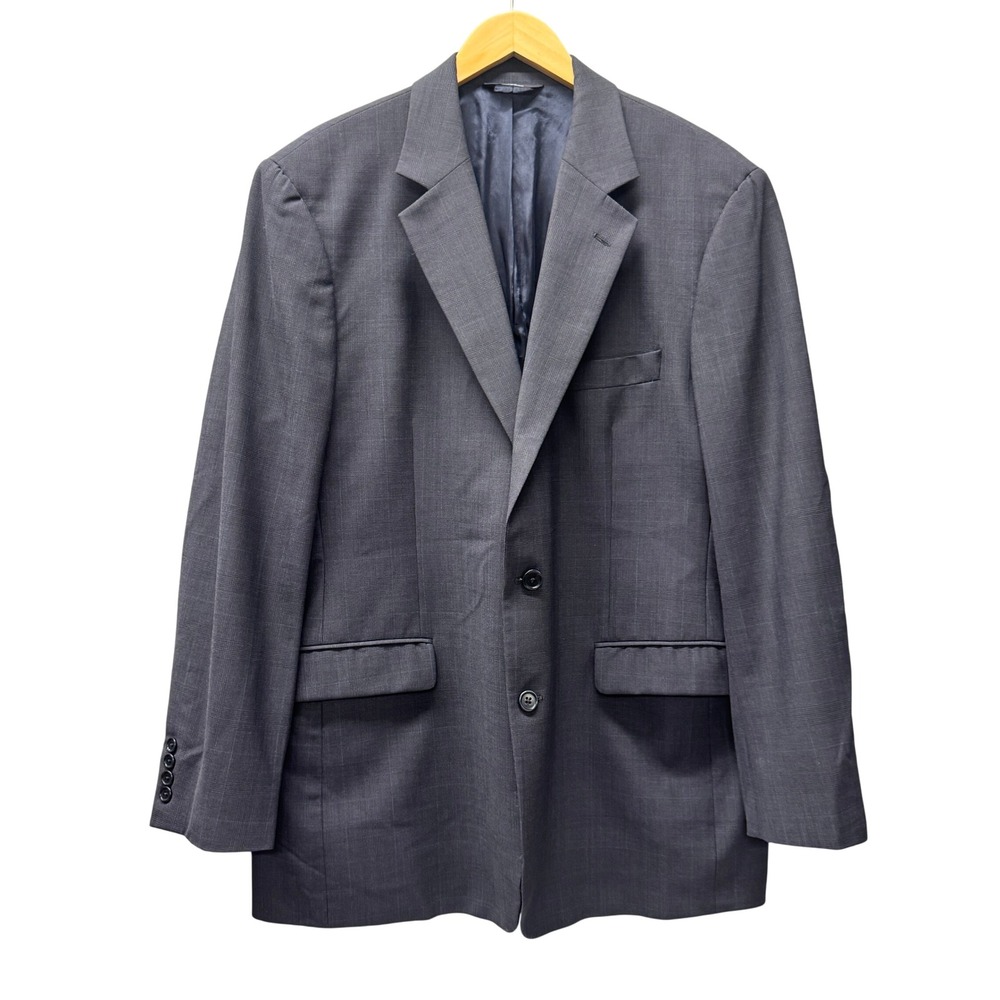 Brooks Brothers Blazer Mens 44L Jacket 346 Stretch Dark Blue Wool Sport Coat